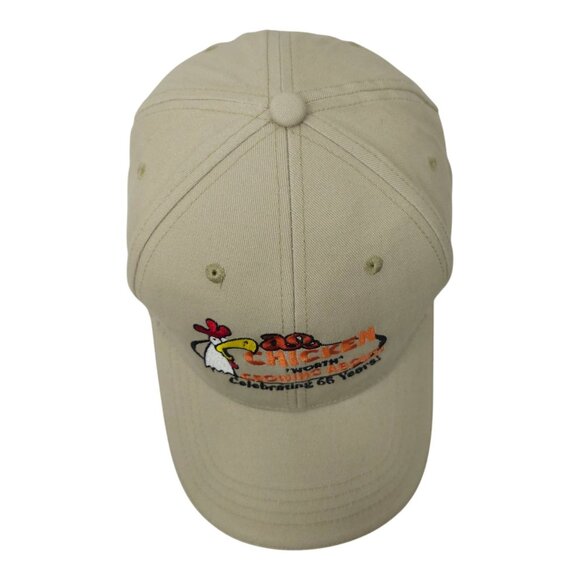 Chicken Worth Crowing About Embroidered Tuck Strap Cap Trucker Baseball Hat - Picture 6 of 13